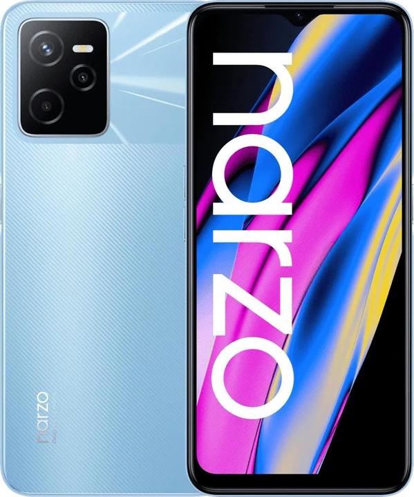 Produktbild realme Narzo 50A Prime (64 GB, Flash Blue, 6.60", Hybrid Dual SIM, 50 Mpx, 4G)