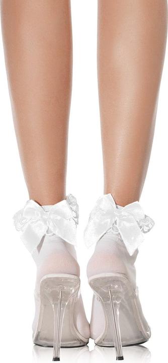 Actual product image Leg Avenue Weisse Söckchen mit Schleife (One size)
