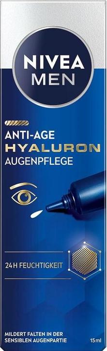 Produktbild NIVEA Men Hyaluron Anti-Age Eye Cream (Crème, 15 ml, Tag + Nacht)