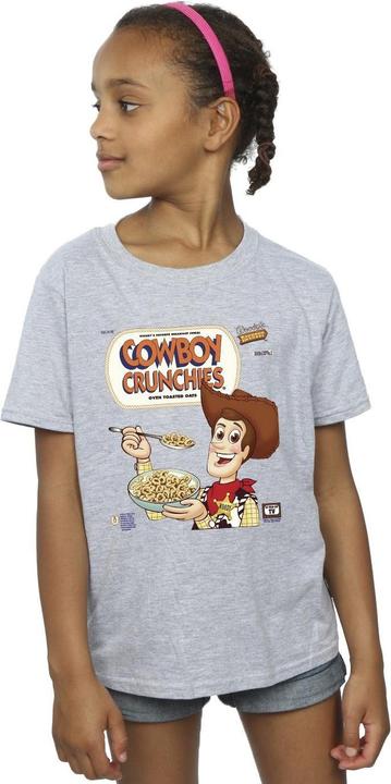 Actual product image Disney Girls Toy Story Woody Cowboy Crunchies Cotton T-Shirt (140, 146)