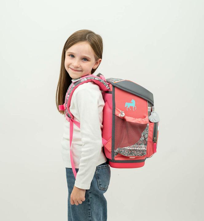Produktbild Belmil MINI FIT Schulrucksack 4-teiliges-Set Horse Aruba Blue (17 l)