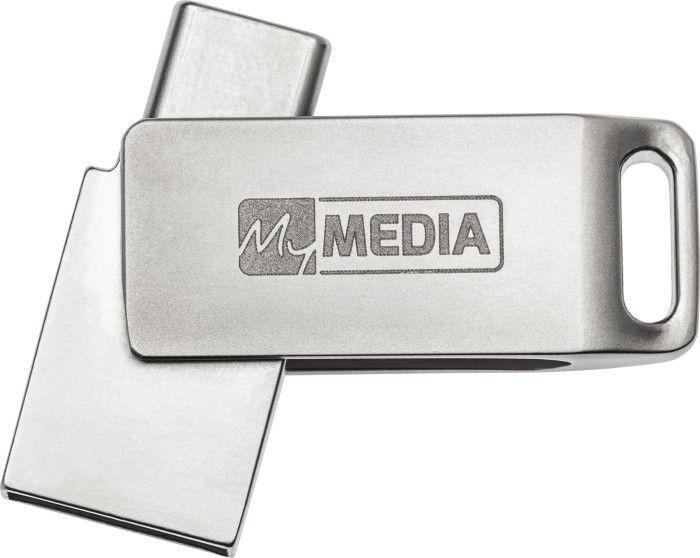 Immagine prodotto MyMedia Chiavetta USB 3.2 OTG 16GB, Tipo A-C, My Dual, argento (16 GB, USB 3.2, USB-A, USB-C)