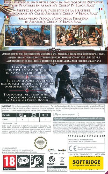 Produktbild Ubisoft Assassin's Creed: The Rebel Collection (Switch, DE)