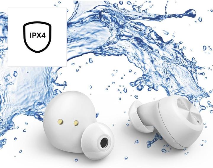 Actual product image Thomson WEAR7701W Bluetooth® Headphones, In-Ear, True Wireless, Microphone, White (4 h, Wireless)