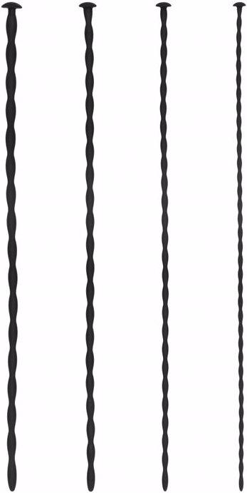 Ouch! Silicone Spiral Screw Plug Set - Beginner Urethral Sounding