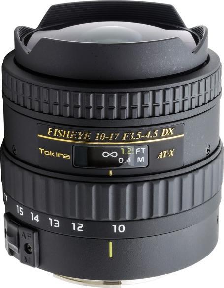 Tokina AT-X 107 DX Fish-Eye, 10-17mm, f/3.5 - 4.5, Nikon (Nikon F, APS-C / DX)