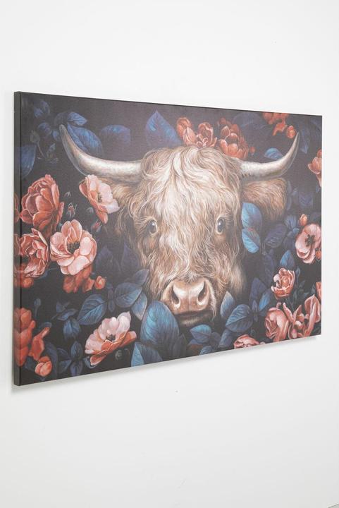Produktbild Kare Design Leinwandbild Yak in Flower 140x90cm (3.5 x 140 cm)