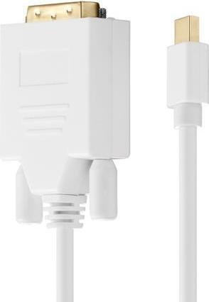 Produktbild HDgear Mini-DisplayPortzuDVIKabel,weiss,1.5m (1.50 m, DisplayPort, DVI)