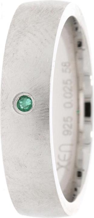 Produktbild Xen Bandring mit Smaragd ca. 0,025 ct. (52, 925 Silber)