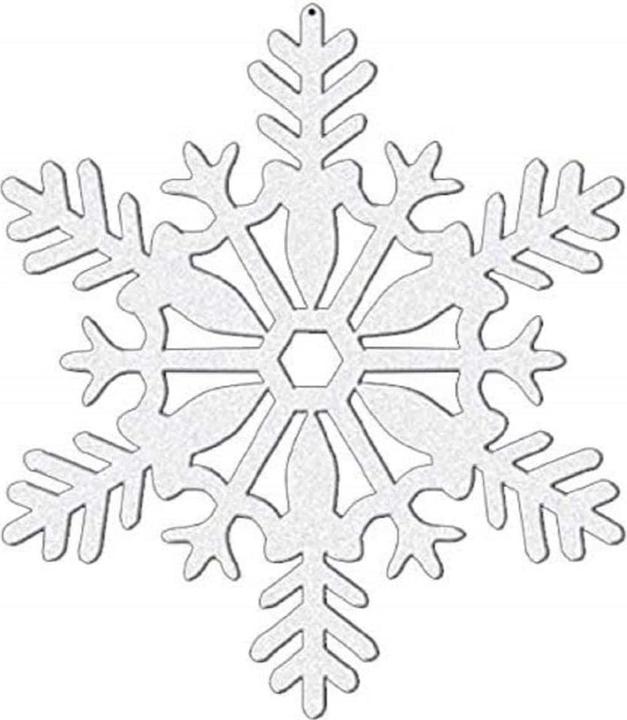 Produktbild Amscan Schneeflocke Hängende Dekoration weihnachtliches Design 12erPack Kunststoff