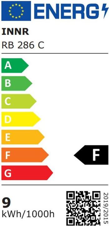 Etichetta energetica Innr Colore della lampadina intelligente (E27, 60 W, 806 lm, 1 x, F)