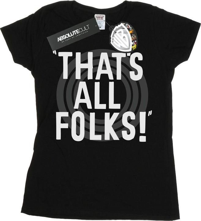 Image du produit Looney Tunes - T-shirt THAT'S ALL FOLKS TEXT - Femme (M)
