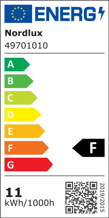 Energy Label Nordlux LED Outdoor Wall Light Canto 2 (500 lm, IP44)