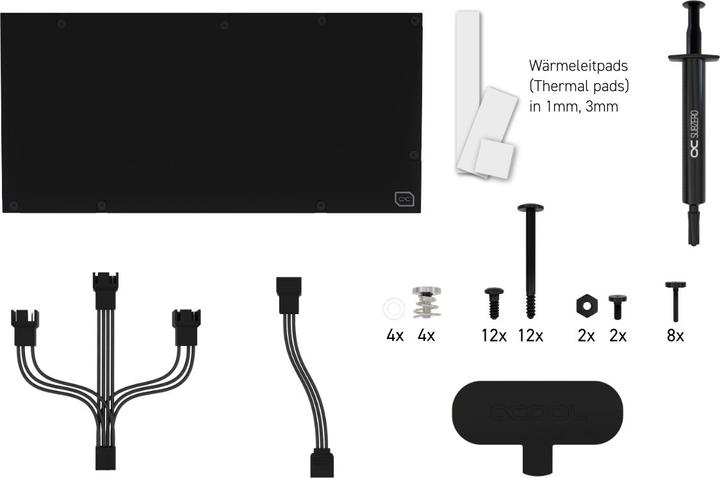 Immagine prodotto Alphacool Eiswolf 2 AIO - RTX 3090 TI Strix/TUF da 360 mm con piastra posteriore