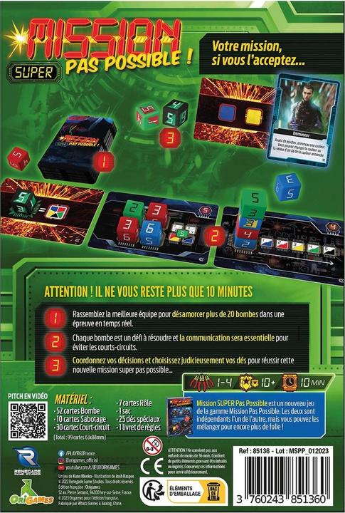 Actual product image Origames Mission Super Pas Possible f (French)