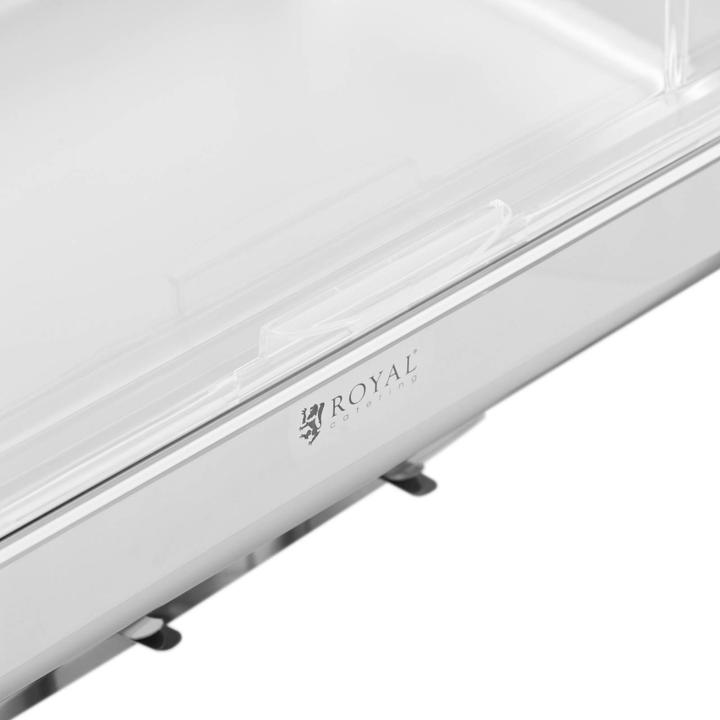 Produktbild Royal Catering Chafing Dish Warmhaltebehälter Rechaud GN 1/1 8,5 L breiter Stand