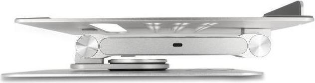 Image du produit Delock Support pour tablette et ordinateur portable avec station d'accueil 4K intégrée - HDMI / lecteur de (USB-C, 6 Ports)