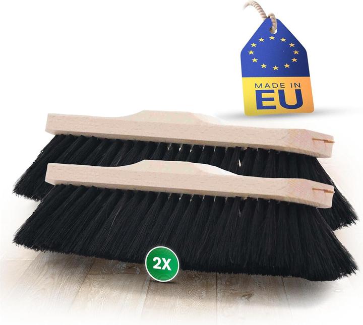 Immagine prodotto Novaliv 2X Zimmerbesen Rosshaar Handbesen feines Tierhaar Schweifhaar (2, Zimmerbesen) (2 pz.)