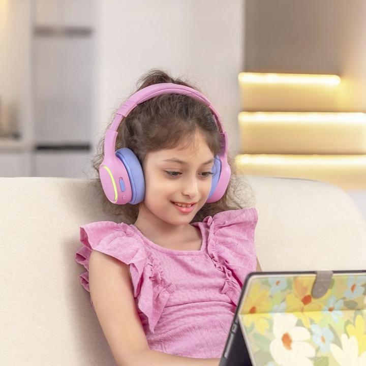 Actual product image Tronsmart KH03 Wireless Headphones with ANC, for Kids, Safe - Pink (Pink)