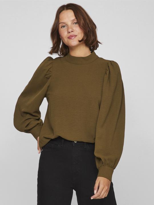 Actual product image Vila High Neck Top with Long Sleeves (40)