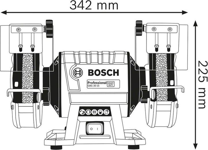 Actual product image Bosch Professional Double grinder 350 W 150 mm G (Bench grinder, 350 W)