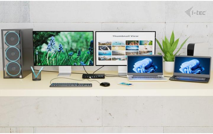 Produktbild i-tec USB-C KVM DS for 3 Hosts, USB-C (USB-C)