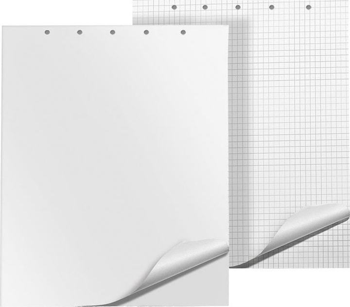 Image du produit Q-Connect K-CONNECT Bloc de papier pour paperboard, quadrillé, 65x100cm, 20 cartes, blanc