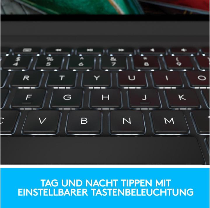 Produktbild Logitech Slim Folio Pro (CH, iPad Pro 11 2022 (4. Gen), iPad Pro 11 2021 (3. Gen), iPad Pro 11 2018 (1. Gen), iPad Pro 11 2020 (2. Gen))