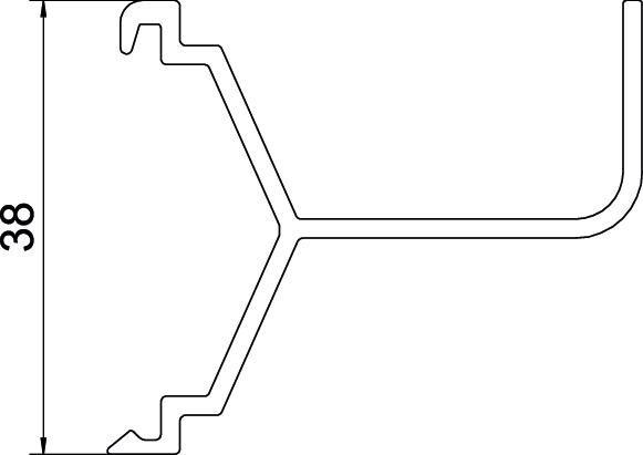 Image du produit OBO Bettermann Cloison SIGNA BASE 9010, PVC, 6133610 (200 cm)