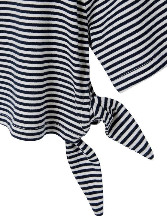 Immagine prodotto Vertbaudet Gestreiftes Mädchen Cropped-T-Shirt mit Zierschleifen (92)