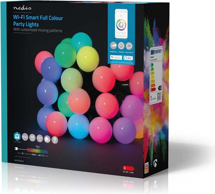 Immagine prodotto Nedis SmartLife LED decorativo | Wi-Fi | RGB | 48 LED | 10,80m | Android™ / IOS (10.80 m)