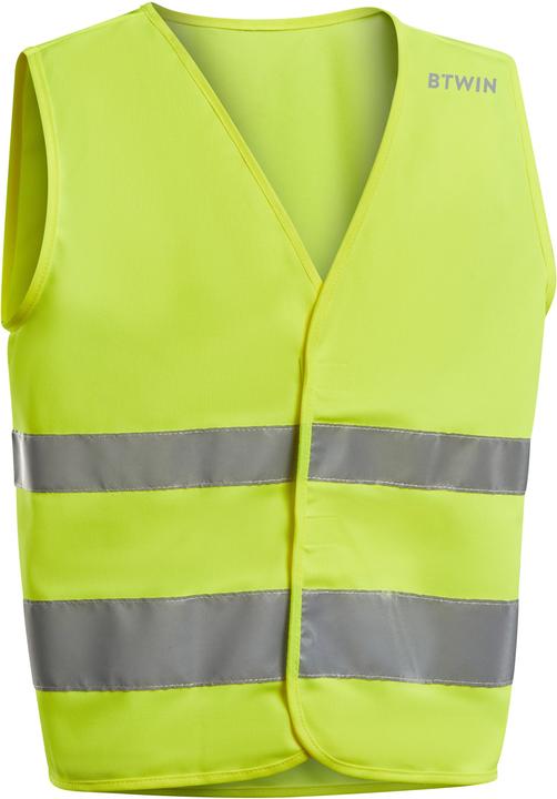 Actual product image Btwin Safety waistcoat children yellow