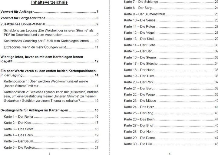Image du produit Kartenlegen lernen mit 40x LENORMAND POWER Die Weisheit der inneren Stimme (Allemand, Angelina Schulze, 2020)