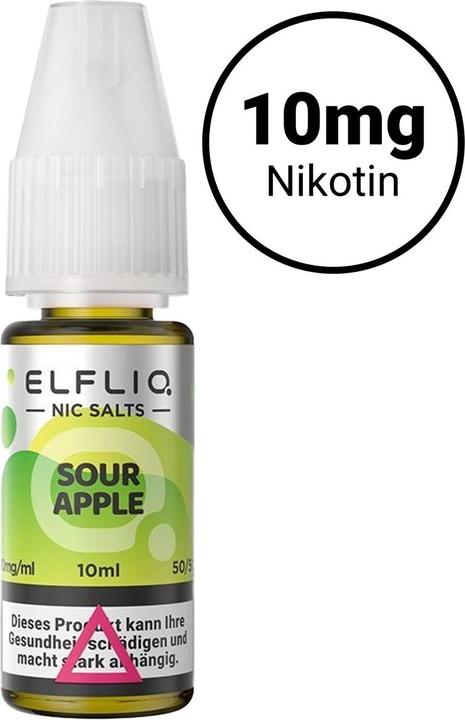 Produktbild Elfbar ELFLIQ, Sour Apple 10mg (Apfel)
