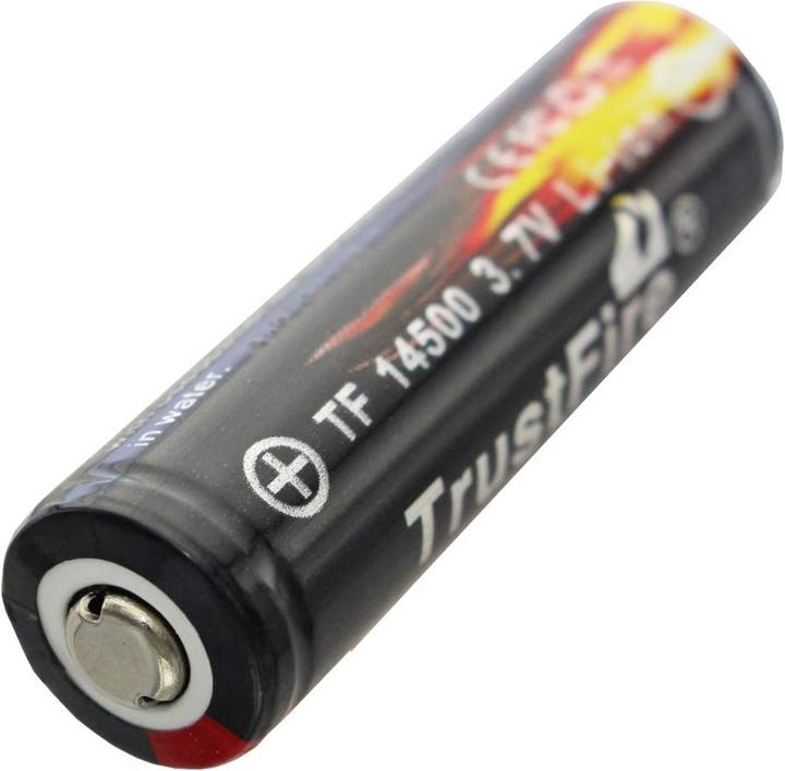 Immagine prodotto Trustfire Batteria 14500 protetta Li-Ion (fiamma) (1 pz., 14500, 900 mAh)