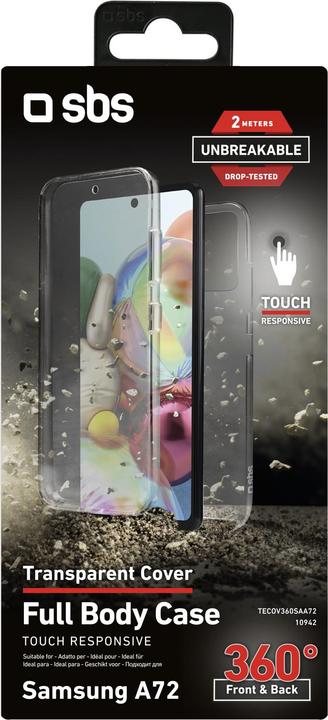 Immagine prodotto SBS Copertura integrale a 360° per Samsung Galaxy A72 - Collezione infrangibile (Samsung Galaxy A72)
