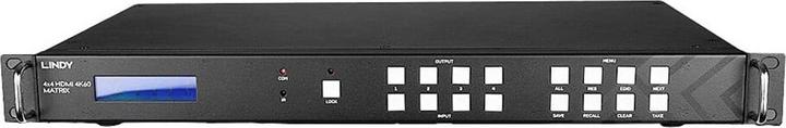 Immagine prodotto Lindy Matrice 4x4 HDMI 4K60 con scalatura del video wall Commutazione ininterrotta tra 4 display e 4