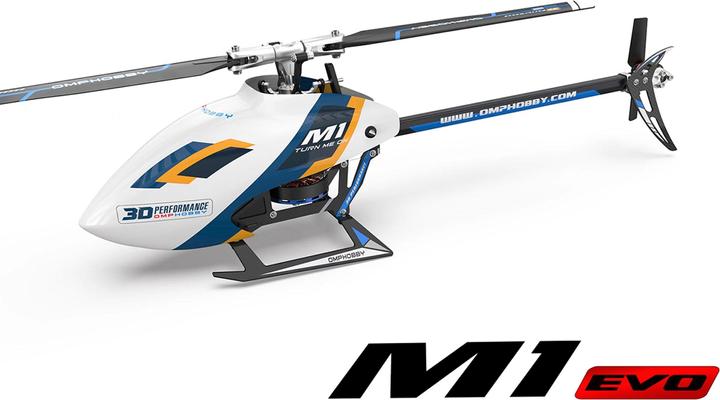 Produktbild OMP Hobby Helikopter M1 EVO Flybarless, 3D, Weiss BNF