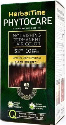 Produktbild Herbal Time Phytocare Permanentes Haarfärbemittel Farbe Rot 6R - Professional Natural (6R Rot)