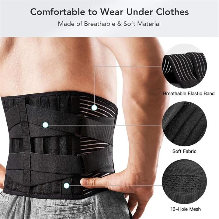 Actual product image Cbx Rückenstütze, Rückenbandage, Lendengürtel mit Stützeffekt, Grösse M (M)