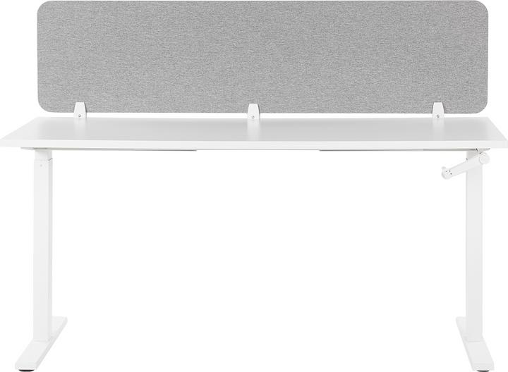 Actual product image Beliani Desk divider light grey 180 x 40 cm WALLY