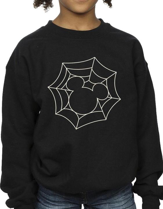 Actual product image Disney Girls Mickey Mouse Spider Web Sweatshirt (104)