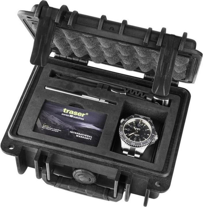 Immagine prodotto Traser H3 109376 P67 T25 SuperSub Set Nero 46 mm Orologio subacqueo 50ATM (Orologio sub, 46 mm)