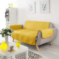 Productafbeelding Douceur D'intérieur Gewatteerde bankhoes, geel, 279 x 179 cm