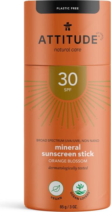 Produktbild Attitude Stift Orange (Sonnencreme, SPF 30, 85 ml, 120 g)