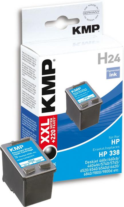 Produktbild KMP H24 Tintenpatrone kompatibel mit HP C 8765 E (BK)