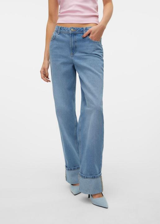 Actual product image Vero Moda VMEVELYN Niedrige Taille Locker geschnitten Jeans Weit geschnitten (25)