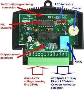 Produktbild Velleman Mini Pic-Plc Application Module