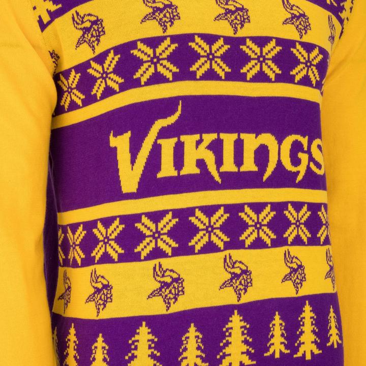 Produktbild Foco NFL Ugly Sweater XMAS Strick Pullover Minnesota Vikings - L (L)