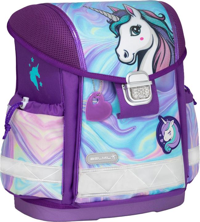 Actual product image Belmil CLASSY Schulrucksack-Set Unicorn Dream (19 l)
